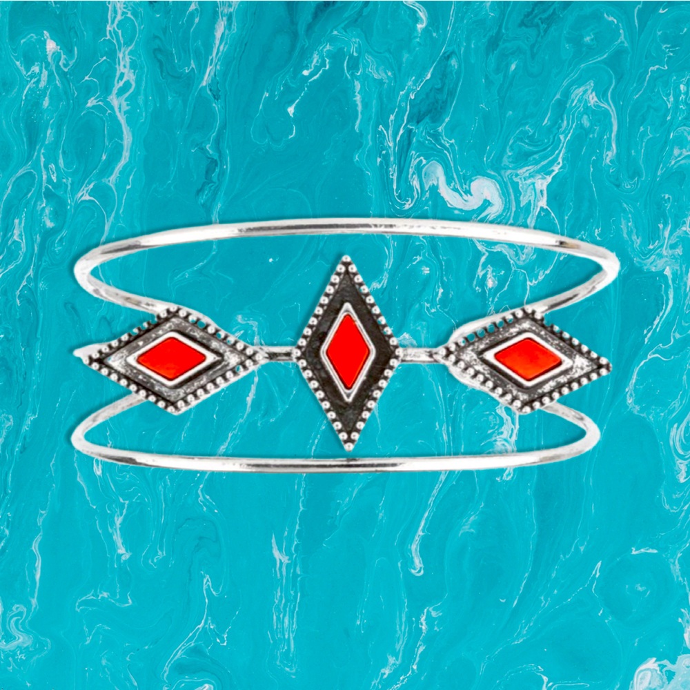 Paparazzi Desert Diamondback Bracelet in Red